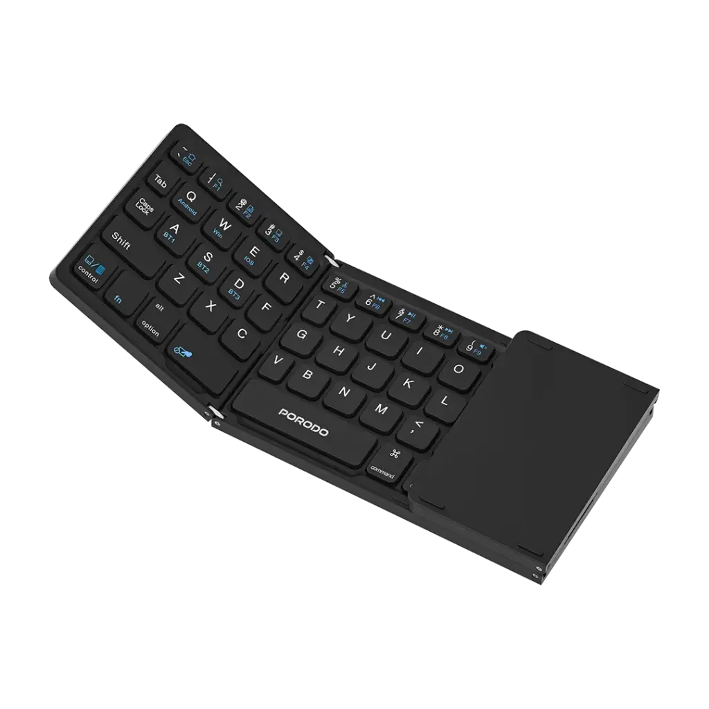 Porodo Minima Slim Folding Keyboard With Integrated Numpad & Touchpad 1 Porodo Minima Slim Folding Keyboard With Integrated Numpad & Touchpad