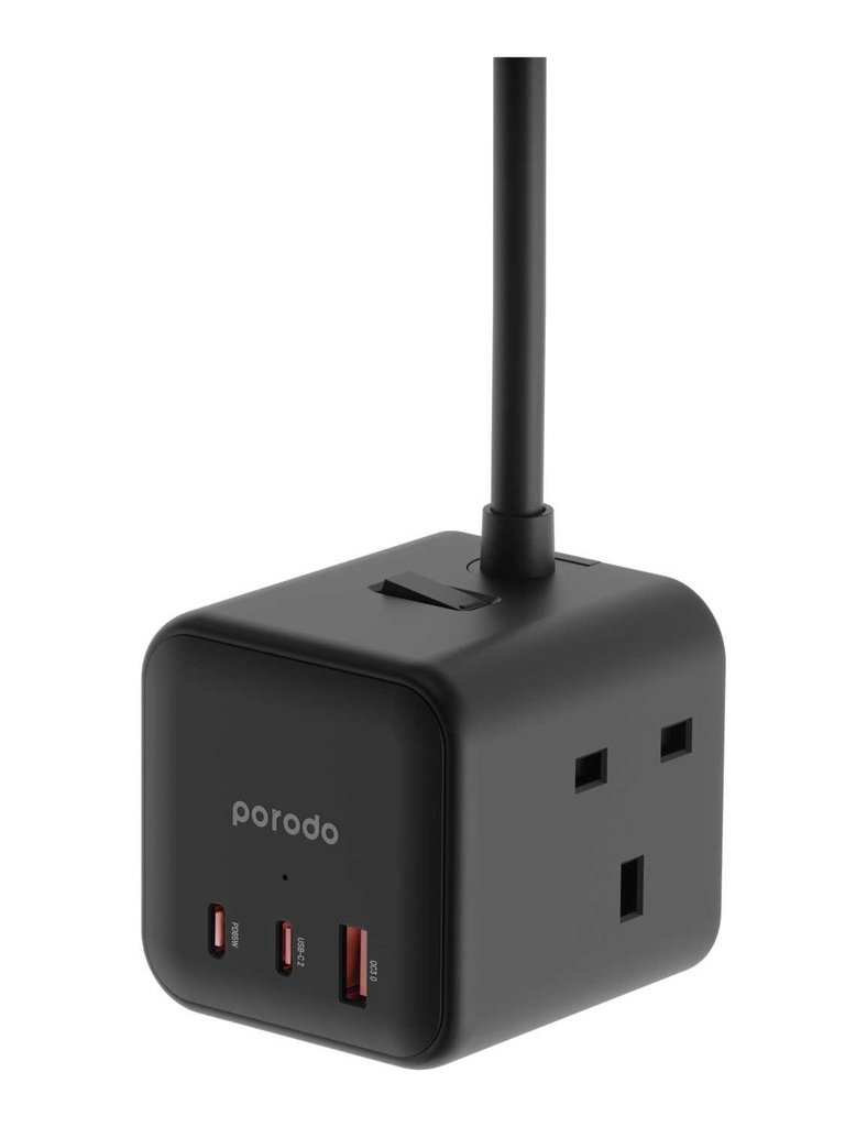 Porodo Multi-Port GaN Power Cube Charger 3 Porodo Multi-Port GaN Power Cube Charger - Image 3