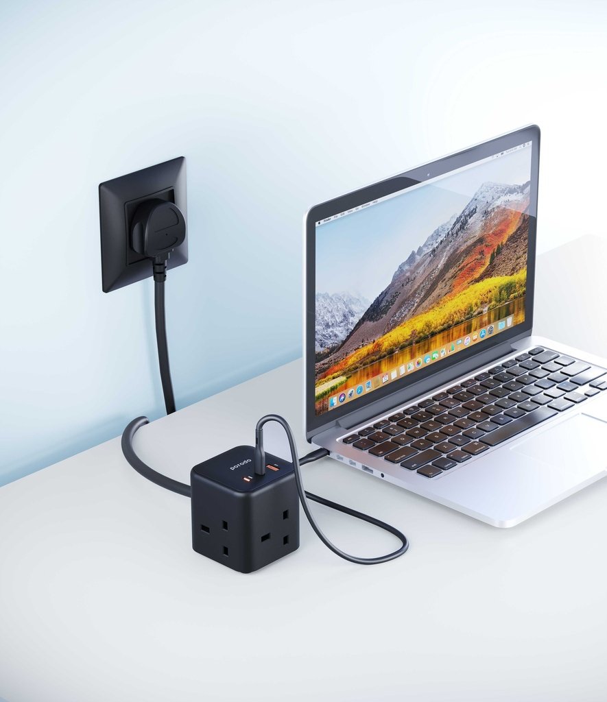 Porodo Multi-Port GaN Power Cube Charger 4 Porodo Multi-Port GaN Power Cube Charger - Image 4