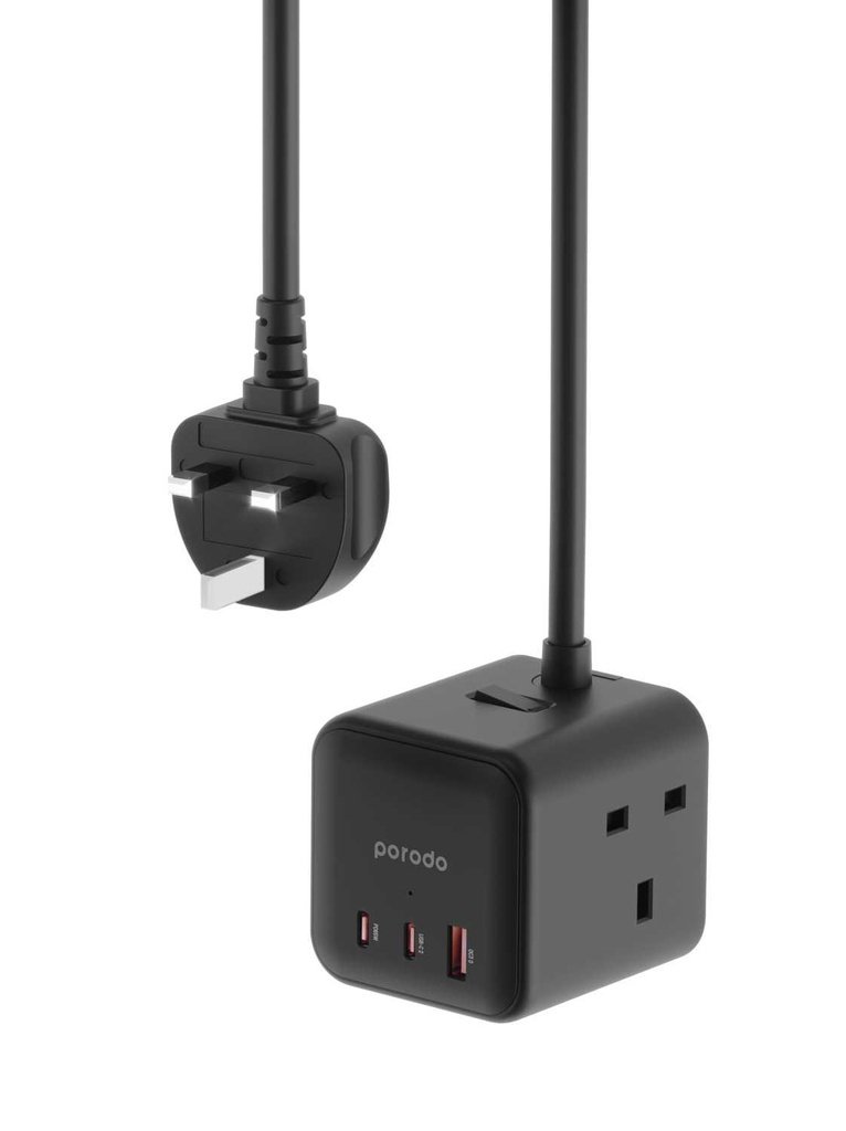 Porodo Multi-Port GaN Power Cube Charger 2 Porodo Multi-Port GaN Power Cube Charger - Image 2