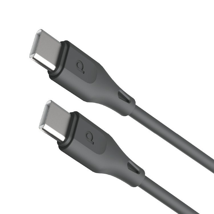 Porodo PVC Cable USB-C to USB-C 60W 1.2m 2 Porodo PVC Cable USB-C to USB-C 60W 1.2m - Image 2