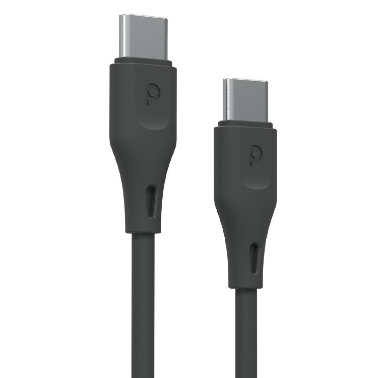Porodo PVC Cable USB-C to USB-C 60W 1.2m 3 Porodo PVC Cable USB-C to USB-C 60W 1.2m - Image 3