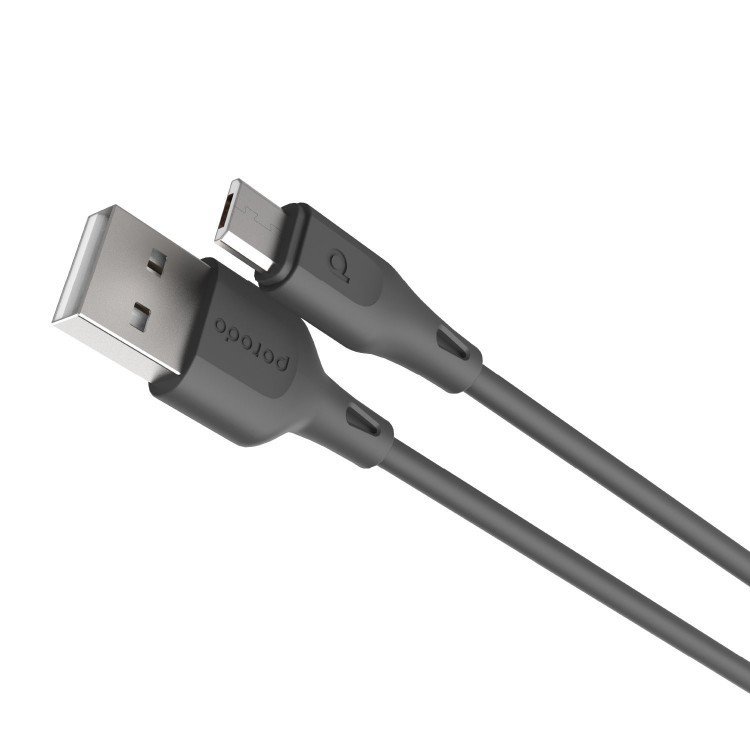 Porodo PVC Micro USB Cable 2M 2.4A 3 Porodo PVC Micro USB Cable 2M 2.4A - Image 3