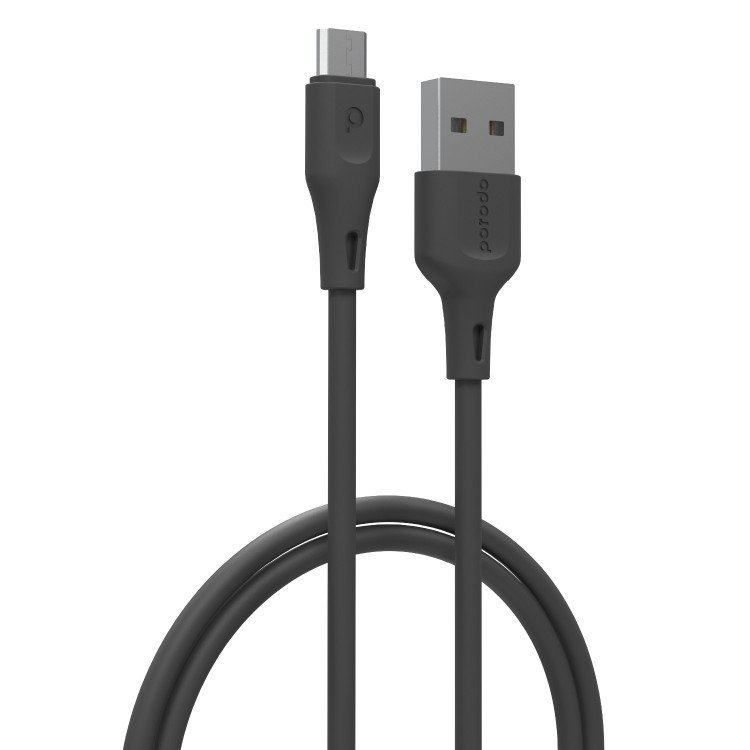 Porodo PVC Micro USB Cable 2M 2.4A 2 Porodo PVC Micro USB Cable 2M 2.4A - Image 2