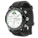 Porodo RAYTONA Smart Watch With Silicone And Metal Strap - Black