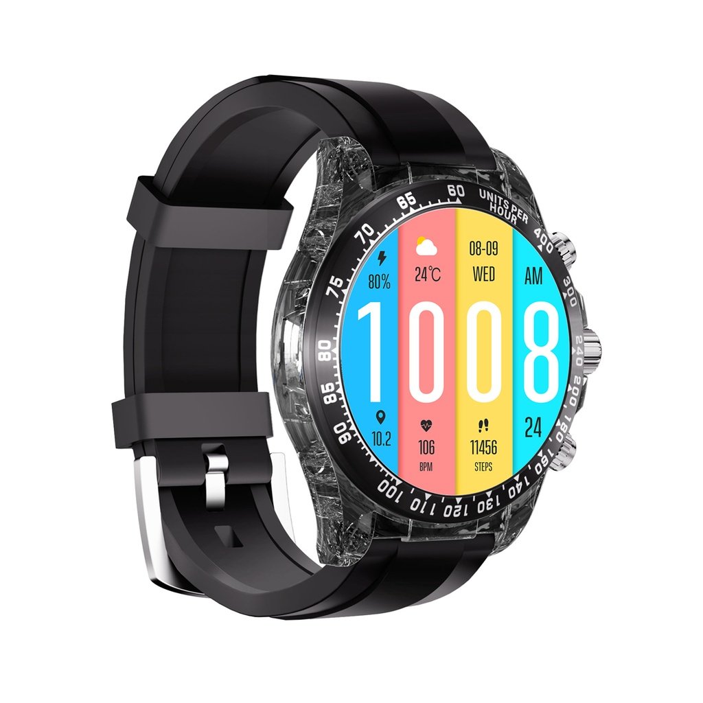 Porodo RAYTONA Smart Watch With Silicone And Metal Strap - Black 4 Porodo RAYTONA Smart Watch With Silicone And Metal Strap - Black - Image 4