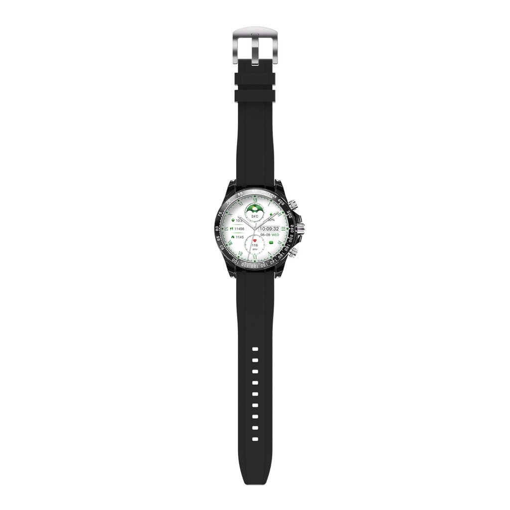 Porodo RAYTONA Smart Watch With Silicone And Metal Strap - Black 5 Porodo RAYTONA Smart Watch With Silicone And Metal Strap - Black - Image 5