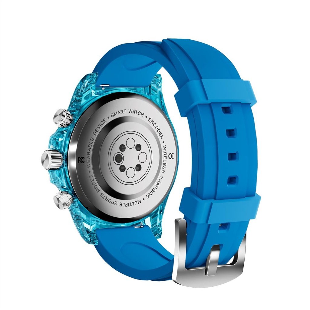Porodo RAYTONA Smart Watch with Silicone Strap - Blue 3 Porodo RAYTONA Smart Watch with Silicone Strap - Blue - Image 3