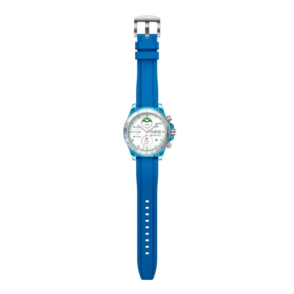 Porodo RAYTONA Smart Watch with Silicone Strap - Blue 4 Porodo RAYTONA Smart Watch with Silicone Strap - Blue - Image 4