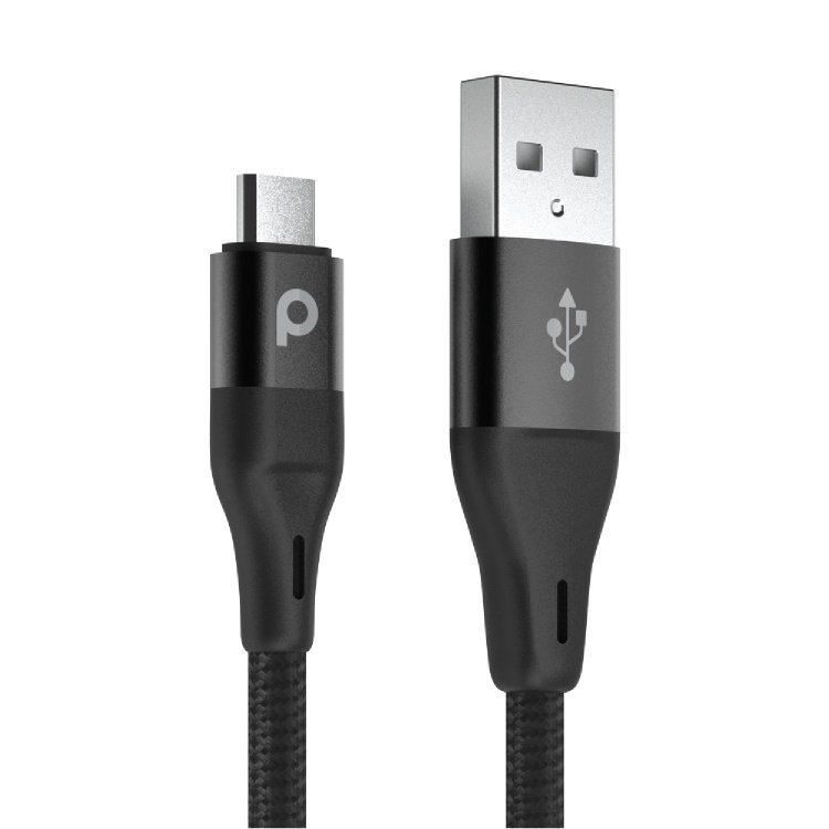 Porodo Safe Braided Type-C Cable 2.2M (Aluminum) - Image 2