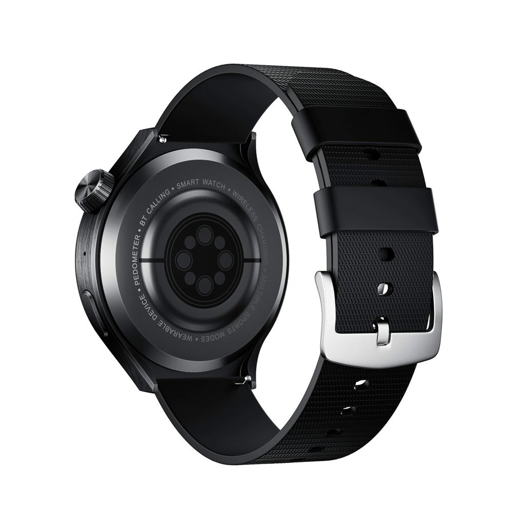 Porodo Smart Watch Sfera Round Titanium with Extra Orange Band 4 Porodo Smart Watch Sfera Round Titanium with Extra Orange Band - Image 4