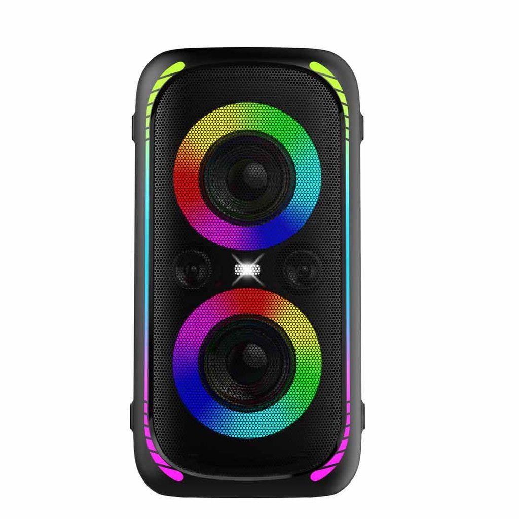 Porodo Soundtec 640W Party Speaker with Trolley - Black 2 Porodo Soundtec 640W Party Speaker with Trolley - Black - Image 2
