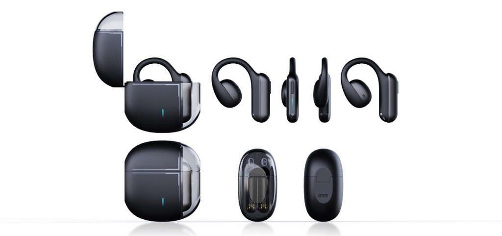 Porodo Soundtec Air Conduction TWS Earbuds with Semi Transparent Case 4 Porodo Soundtec Air Conduction TWS Earbuds with Semi Transparent Case - Image 4