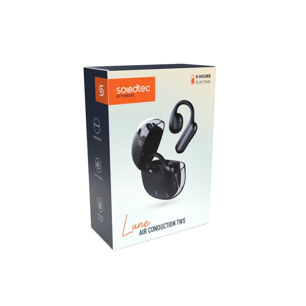 Porodo Soundtec Air Conduction TWS Earbuds with Semi Transparent Case 7 Porodo Soundtec Air Conduction TWS Earbuds with Semi Transparent Case - Image 7