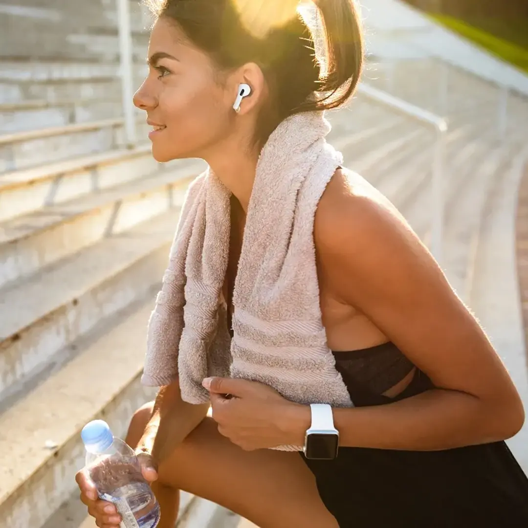 Porodo Soundtec Earbuds Pro II True Wireless - White 4 Porodo Soundtec Earbuds Pro II True Wireless - White - Image 4