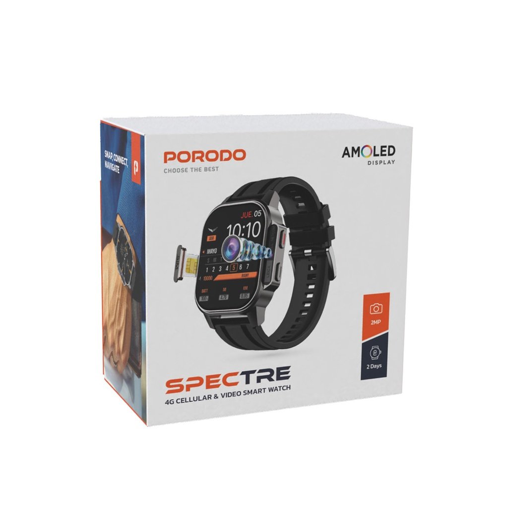 Porodo Spectre 4G Cellular & Video Smart Watch 6 Porodo Spectre 4G Cellular & Video Smart Watch - Image 6
