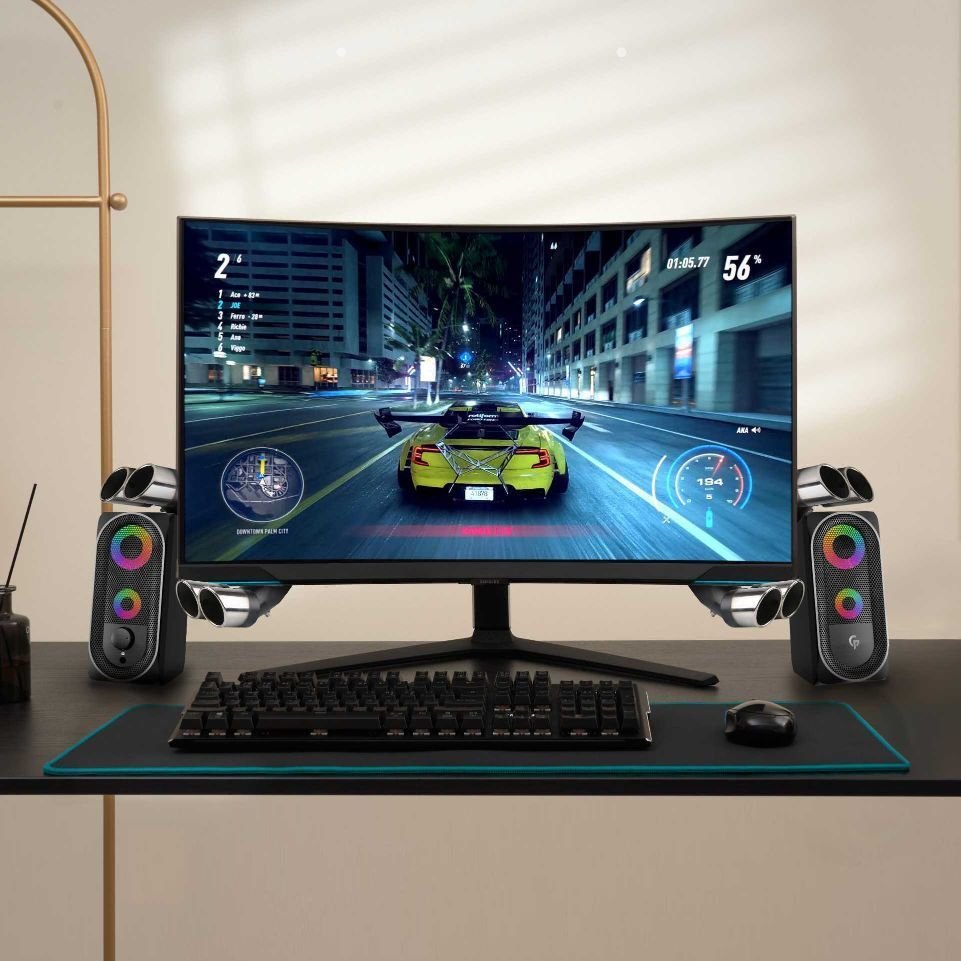 Porodo Stereo Gaming Speakers With Lighting Touch Sensor 6 Porodo Stereo Gaming Speakers With Lighting Touch Sensor - Image 6