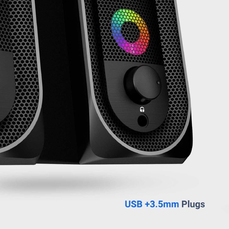 Porodo Stereo Gaming Speakers With Lighting Touch Sensor 7 Porodo Stereo Gaming Speakers With Lighting Touch Sensor - Image 7
