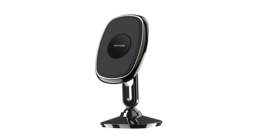 Porodo Stereoscopic Rotation Magnetic Car Mount - Black 1 Porodo Stereoscopic Rotation Magnetic Car Mount - Black