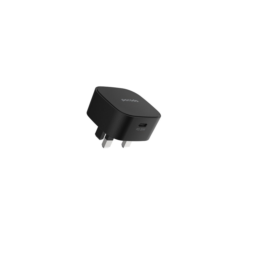Porodo Super-Compact Fast Wall Charger PD 20W UK with Braided Type-C to Lightning Cable 1.2m 5 Porodo Super-Compact Fast Wall Charger PD 20W UK with Braided Type-C to Lightning Cable 1.2m - Image 5