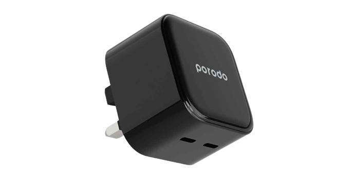 Porodo Super-Fast Dual USB-C Wall Charger PD 35W UK 1 Porodo Super-Fast Dual USB-C Wall Charger PD 35W UK