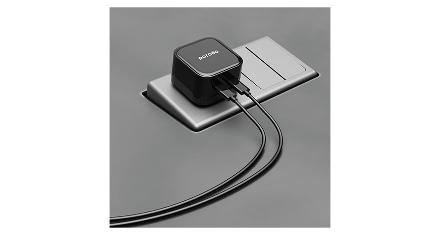 Porodo Super-Fast Dual USB-C Wall Charger 35W UK with Braided Type-C to Type-C Cable 1.2m 1 Porodo Super-Fast Dual USB-C Wall Charger 35W UK with Braided Type-C to Type-C Cable 1.2m
