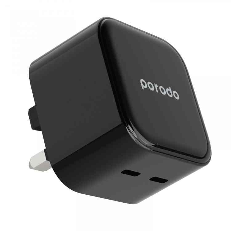 Porodo Super-Fast Dual USB-C Wall Charger PD 35W UK 2 Porodo Super-Fast Dual USB-C Wall Charger PD 35W UK - Image 2