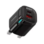 Porodo Tekto Dual USB Wall Adapter - Black