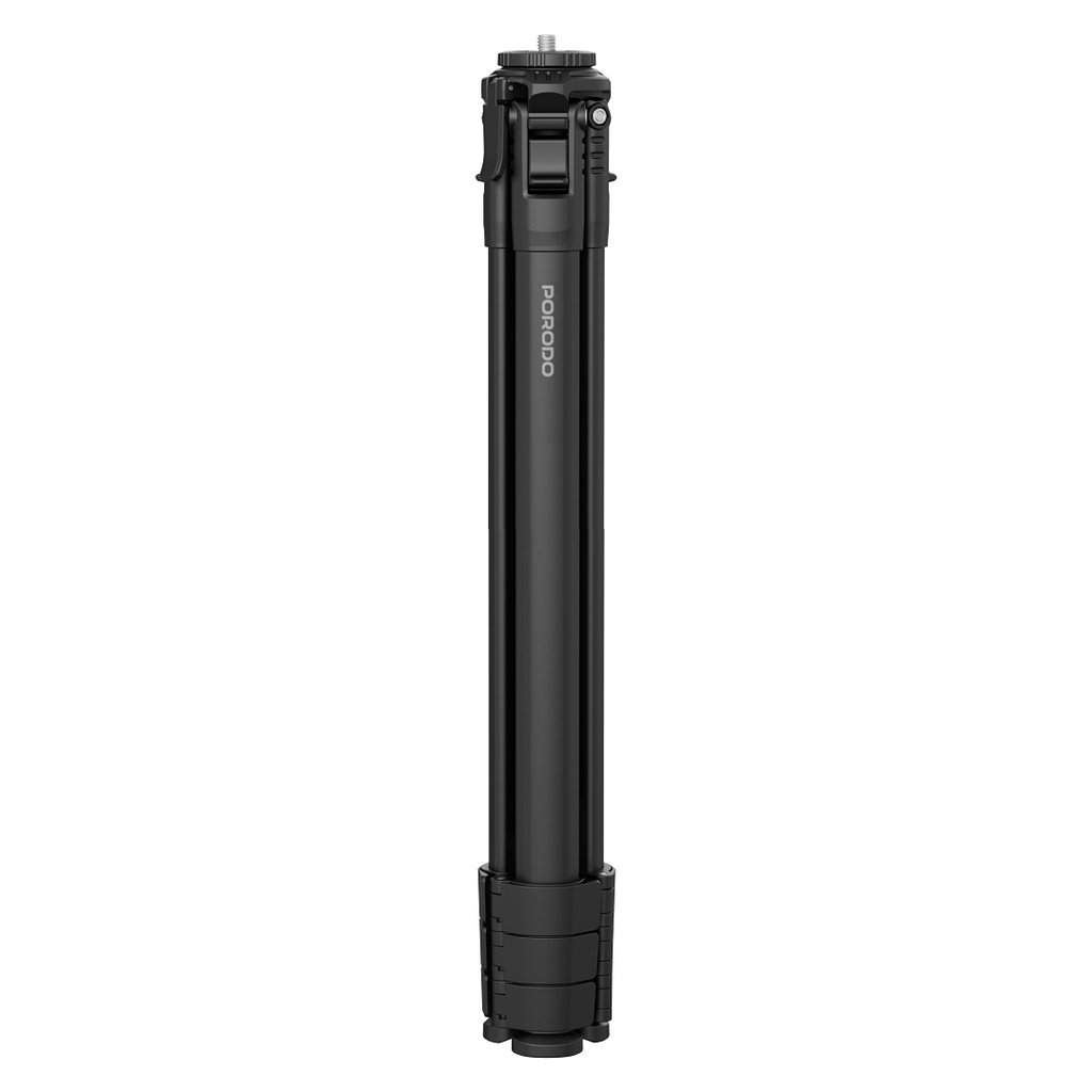 Porodo Ultra-Light Aluminum Tripod - Black 2 Porodo Ultra-Light Aluminum Tripod - Black - Image 2