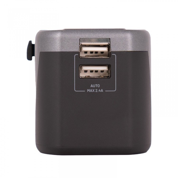 Porodo Universal Travel Charger 2.4A Dual Fuse Ac Output International Plugs 5 Porodo Universal Travel Charger 2.4A Dual Fuse Ac Output International Plugs - Image 5