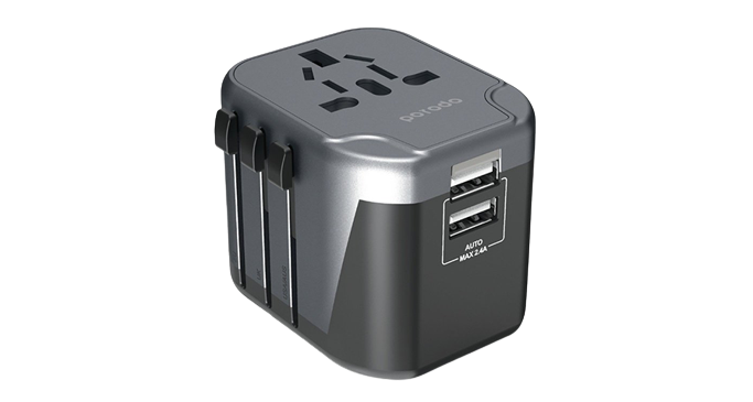 Porodo Universal Travel Charger 2.4A Dual Fuse Ac Output International Plugs 1 Porodo Universal Travel Charger 2.4A Dual Fuse Ac Output International Plugs