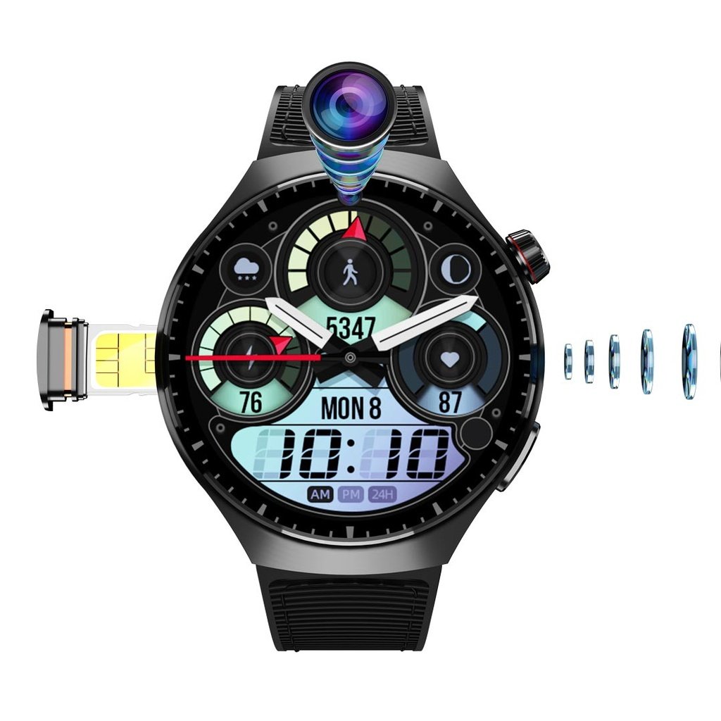 Porodo Vista 4G Cellular & Video Smart Watch - Black 2 Porodo Vista 4G Cellular & Video Smart Watch - Black - Image 2