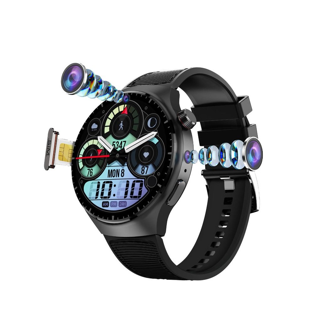 Porodo Vista 4G Cellular & Video Smart Watch - Black 3 Porodo Vista 4G Cellular & Video Smart Watch - Black - Image 3