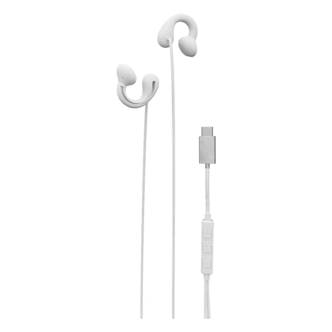Porodo Voxes Clip-On Wired Earphones with USB-C Connector 3 Porodo Voxes Clip-On Wired Earphones with USB-C Connector - Image 3