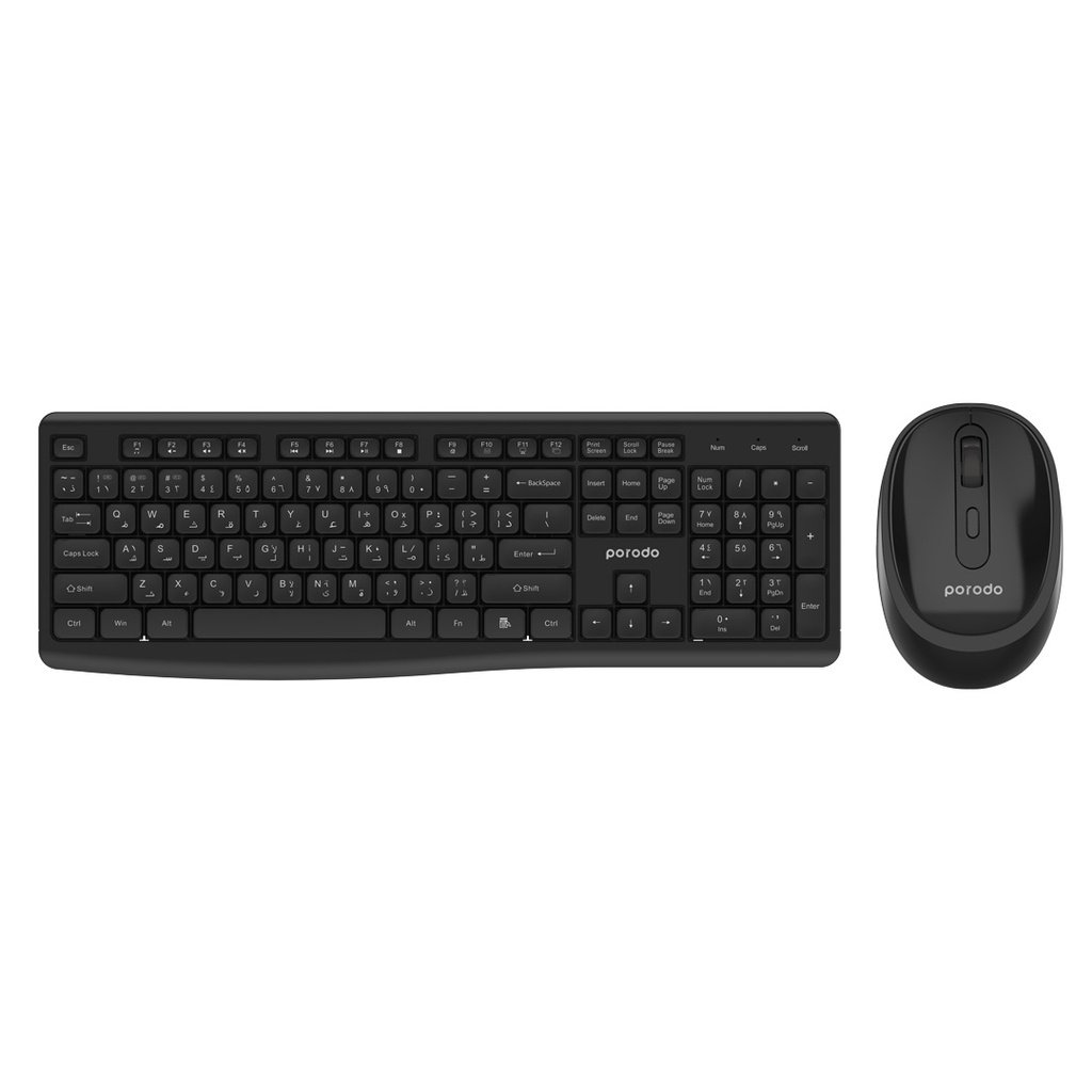 Porodo Wireless 2.4G+BT Keyboard with Mouse 1 Porodo Wireless 2.4G+BT Keyboard with Mouse