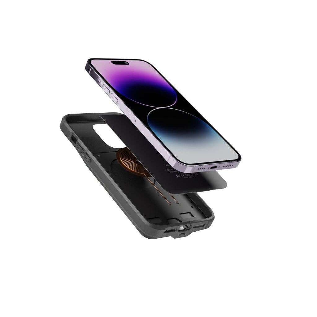 Porodo Wireless Charging Battery Case 5000mAh for iPhone 14 Pro Max 3 Porodo Wireless Charging Battery Case 5000mAh for iPhone 14 Pro Max - Image 3