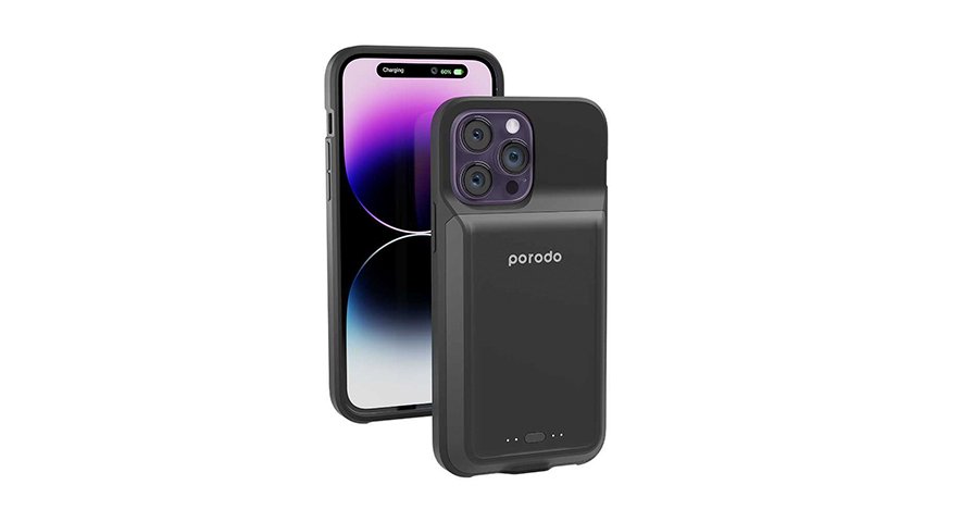 Porodo Wireless Charging Battery Case 5000mAh for iPhone 14 Pro Max 1 Porodo Wireless Charging Battery Case 5000mAh for iPhone 14 Pro Max