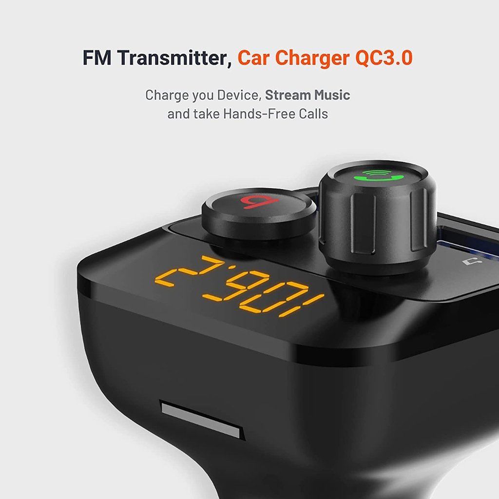 Porodo Wireless FM Transmitter Car Charger 3.4A with Bass Boost 3 Porodo Wireless FM Transmitter Car Charger 3.4A with Bass Boost - Image 3