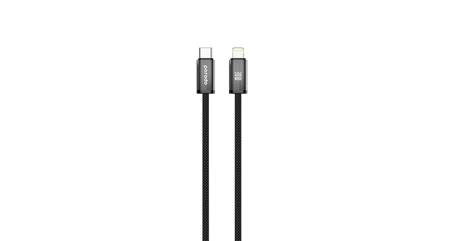 Porodo Woven 30W Lightning to Type-C Cable 1.2M 1 Porodo Woven 30W Lightning to Type-C Cable 1.2M