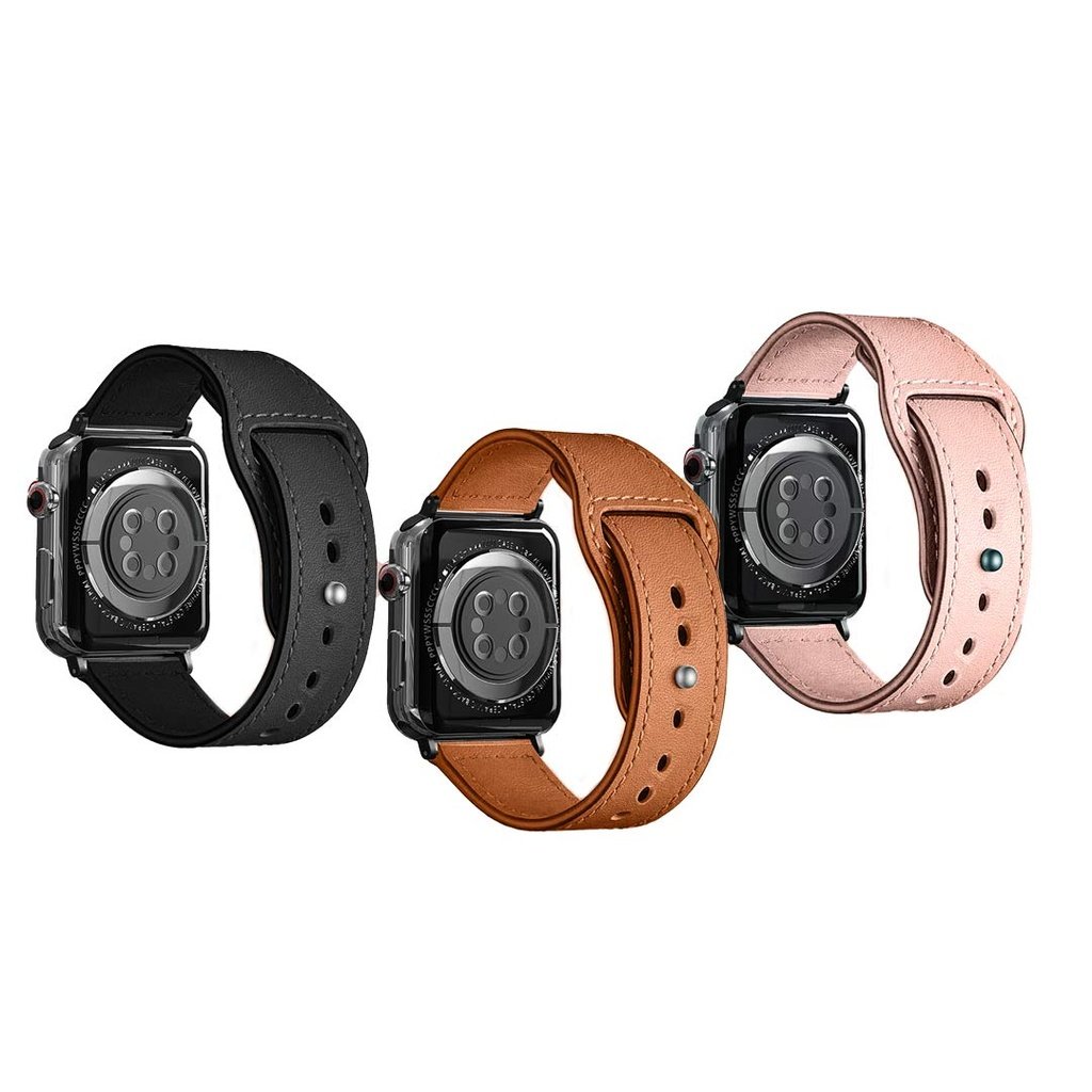 Porodo iGuard Leather Loop Watch Band For Apple Watch 42/44/45mm 1 Porodo iGuard Leather Loop Watch Band For Apple Watch 42/44/45mm
