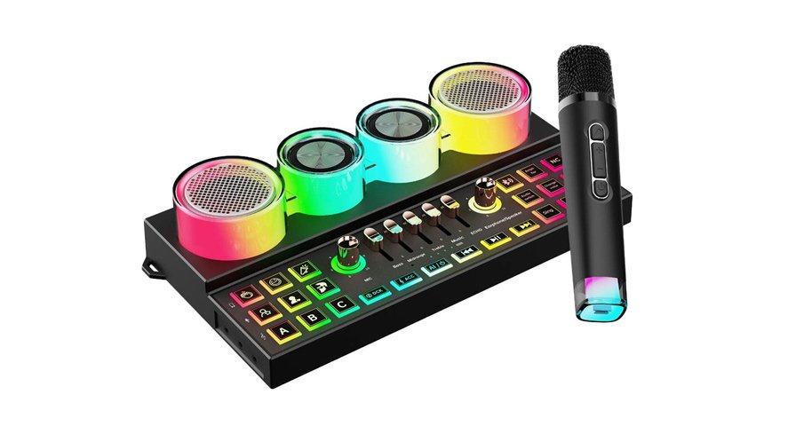 Porodo Soundtec Audiolink Multi-Platform Audio Mixer and Speaker 1 Porodo Soundtec Audiolink Multi-Platform Audio Mixer and Speaker