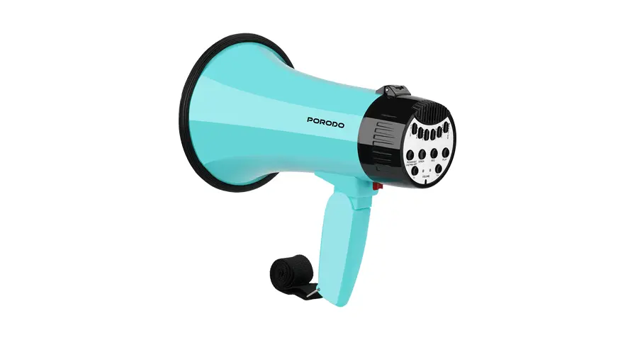 Porodo Kids Megaphone - Sky Blue 1 Porodo Kids Megaphone - Sky Blue