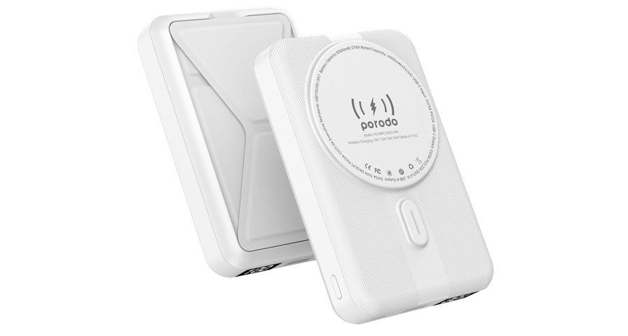 Porodo 10000mAh Digital MagSafe Power & Stand 1 Porodo 10000mAh Digital MagSafe Power & Stand