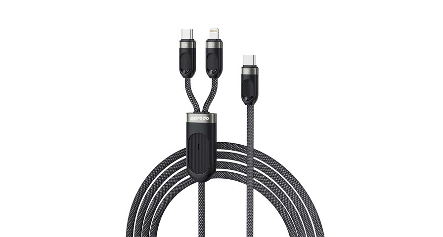 Porodo Type-C & Lightning Fast Charging Cable 1 Porodo Type-C & Lightning Fast Charging Cable