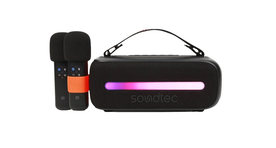 Porodo Soundtec 14W Speaker with Dual Wireless Microphone 1 Porodo Soundtec 14W Speaker with Dual Wireless Microphone