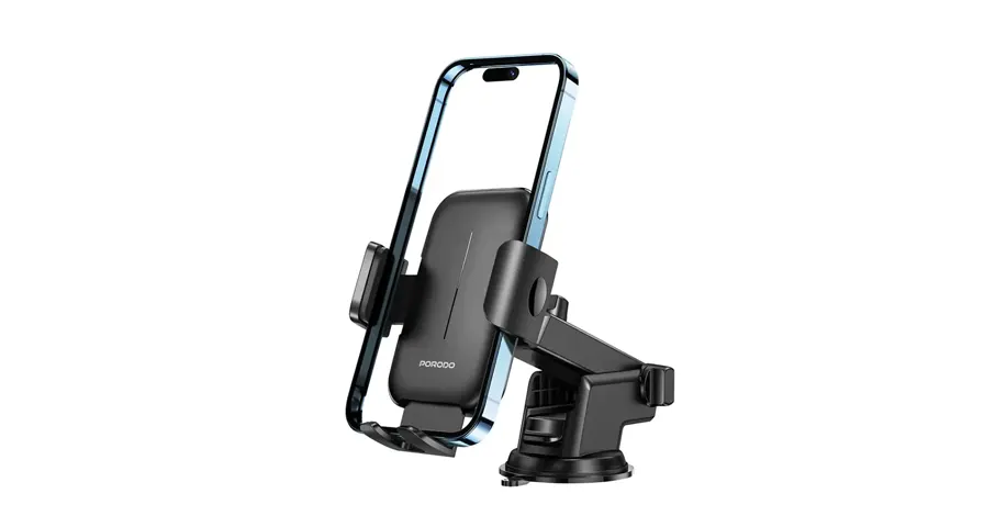 Porodo Adjustable Clamps Dash & Windshield Mount 1 Porodo Adjustable Clamps Dash & Windshield Mount