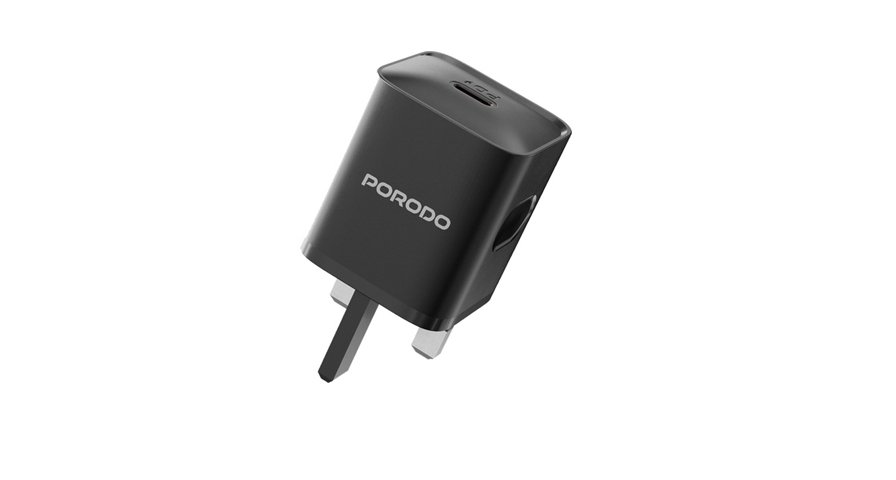 Porodo USB-C Power Delivery Wall Charger with Type-C Cable 1 Porodo USB-C Power Delivery Wall Charger with Type-C Cable