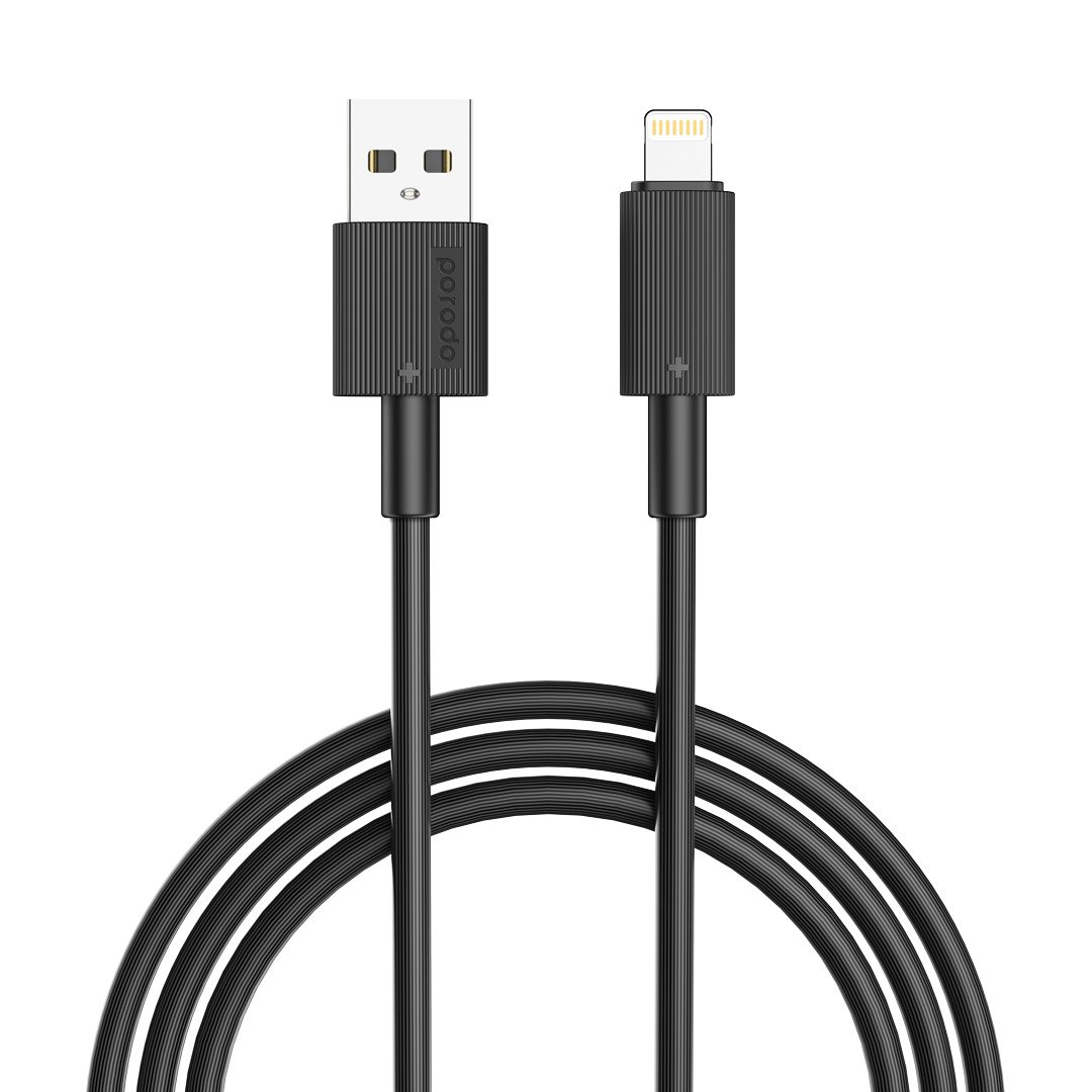 Porodo USB-A to Lightning Durable Charging Cable 1 Porodo USB-A to Lightning Durable Charging Cable