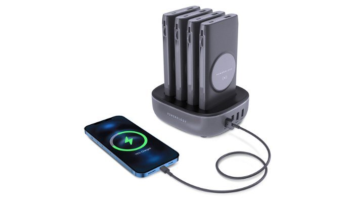 Powerology 4 in 1 Power Bank Station with Built-in Lightning And Type-C Cable 1 Powerology 4 in 1 Power Bank Station with Built-in Lightning And Type-C Cable