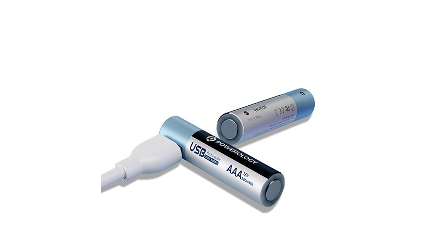 Powerology USB-C Rechargeable Lithium-Ion AAA Battery 1 Powerology USB-C Rechargeable Lithium-Ion AAA Battery